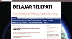 Desktop Screenshot of belajartelepati.com